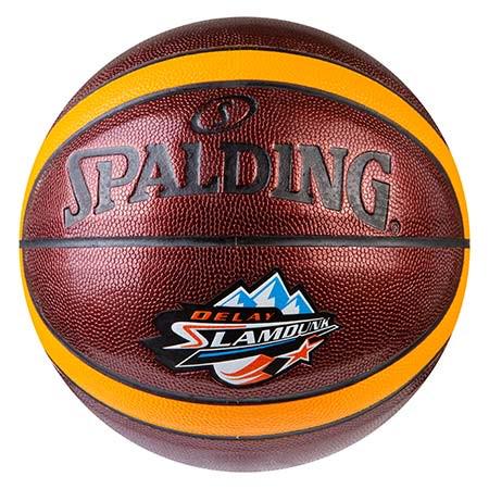 М'яч баскетбольний Spalding №7 PU неон SlumDunk Помаранчевий - фото 1