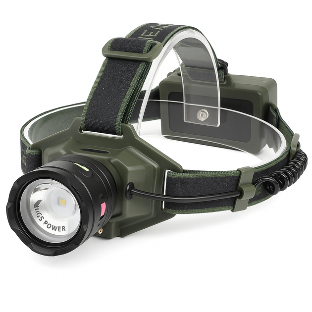 Фонарь налобный Night Vision 8098-TG с Power Bank Zoom и USB Type-C (PH00749)