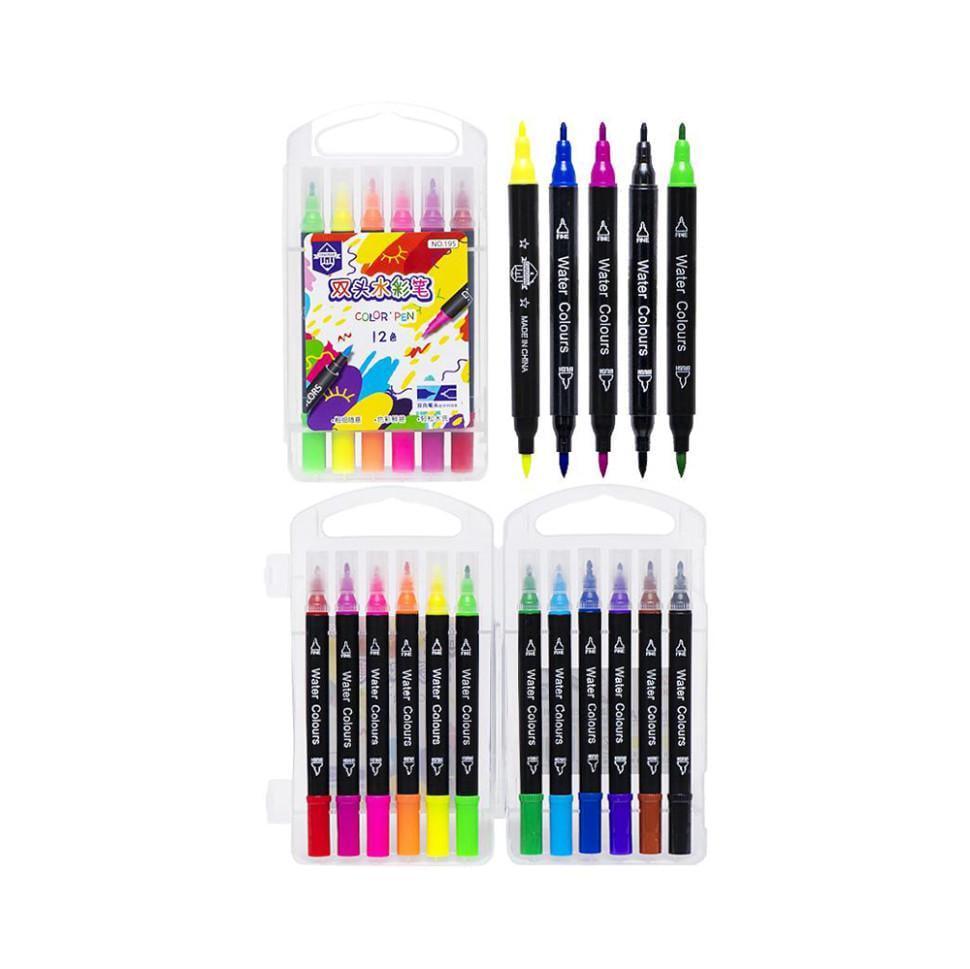 Фломастери дитячі Двосторонній Color-it 195-12 12 кольорів (RLT29489) - фото 2 Фломастери дитячі Двосторонній Color-it 195-12 12 кольорів (RLT29489) - фото 2