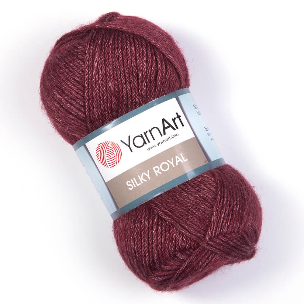 Пряжа YarnArt Silky Royal 444 Винный (6178)