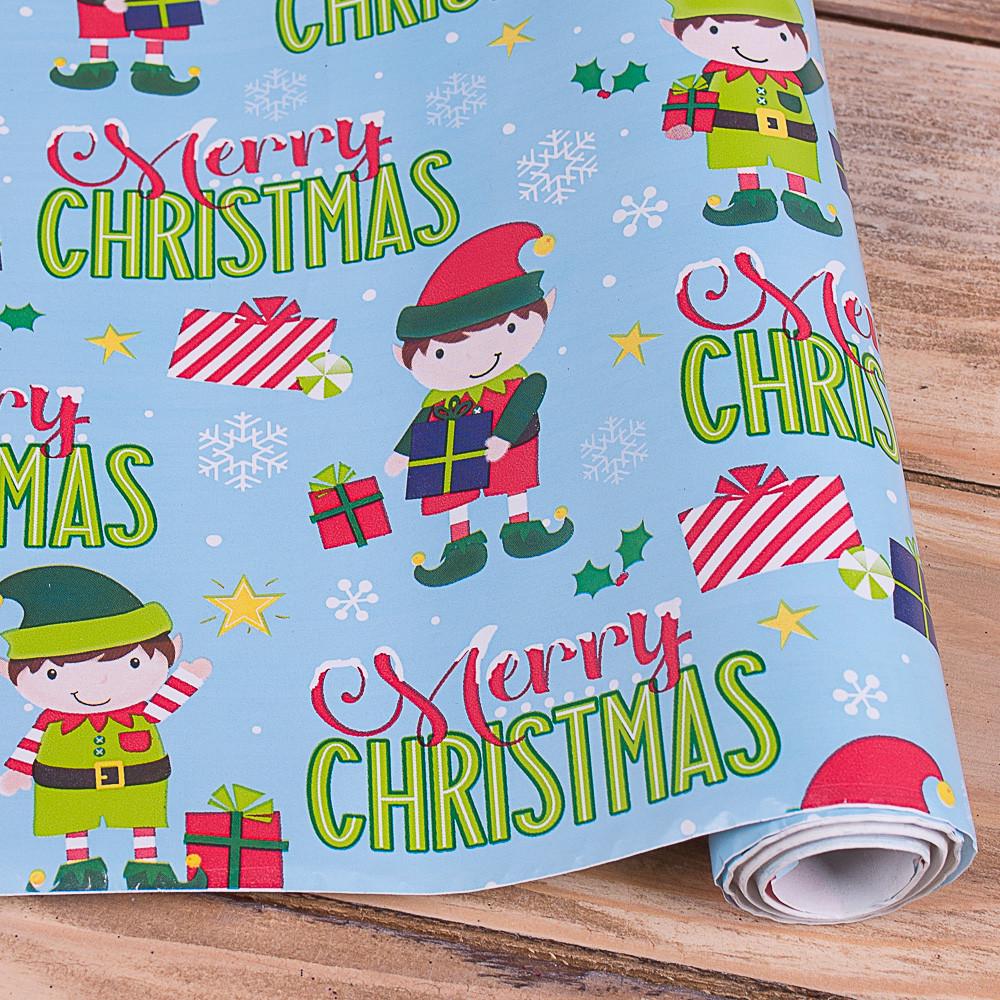 Папір подарунковий Помічник Санти 70 см 10 м (3832-152)