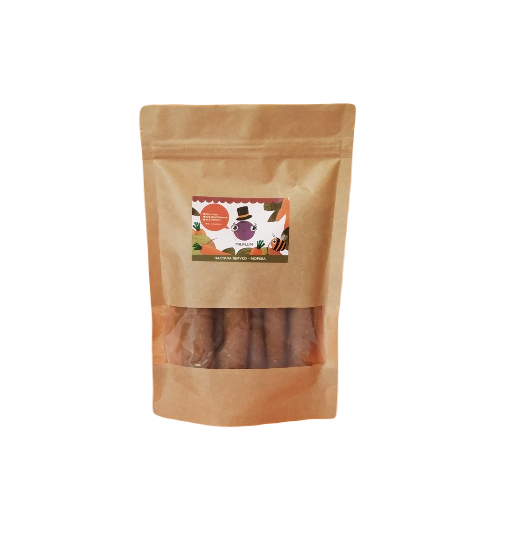 Пастила натуральная Mr.Plum Яблоко-Морковь 100 г
