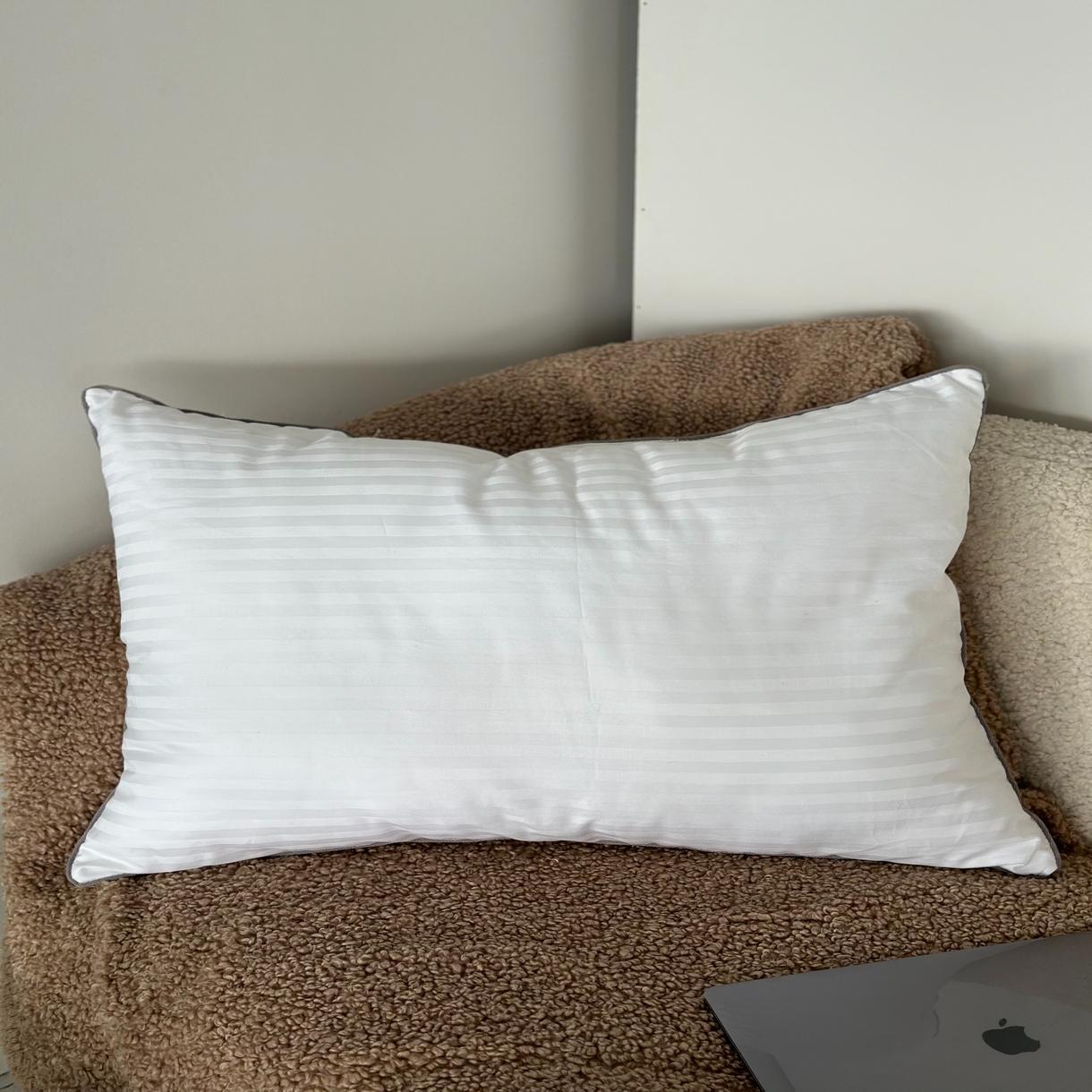 Подушка гипоаллергенная Tendre серый кант прямоугольная 50х70 см