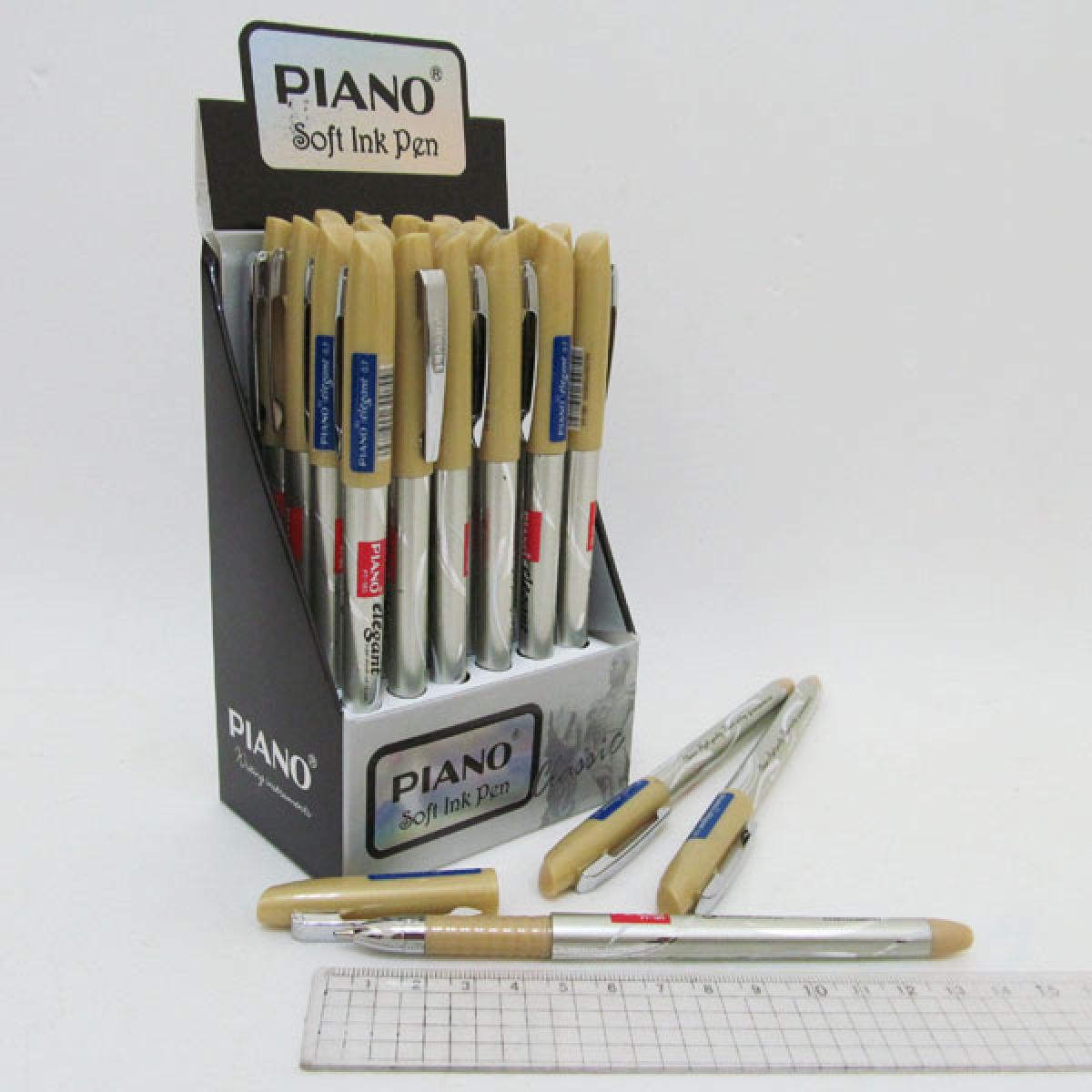 Ручка масло Piano Elegant 24 шт. 185PT Синій (MTT-94361)
