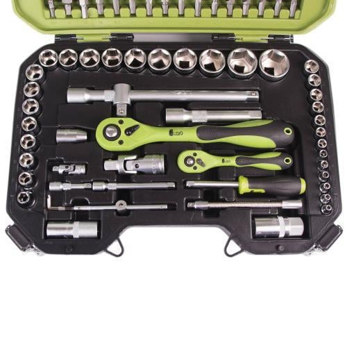 Набор инструментов Alloid универсальный 94 пр. 6-гранный трещотки 72 зуба 1/4-1/2" (TS-94) - фото 8 Набор инструментов Alloid универсальный 94 пр. 6-гранный трещотки 72 зуба 1/4-1/2" (TS-94) - фото 8