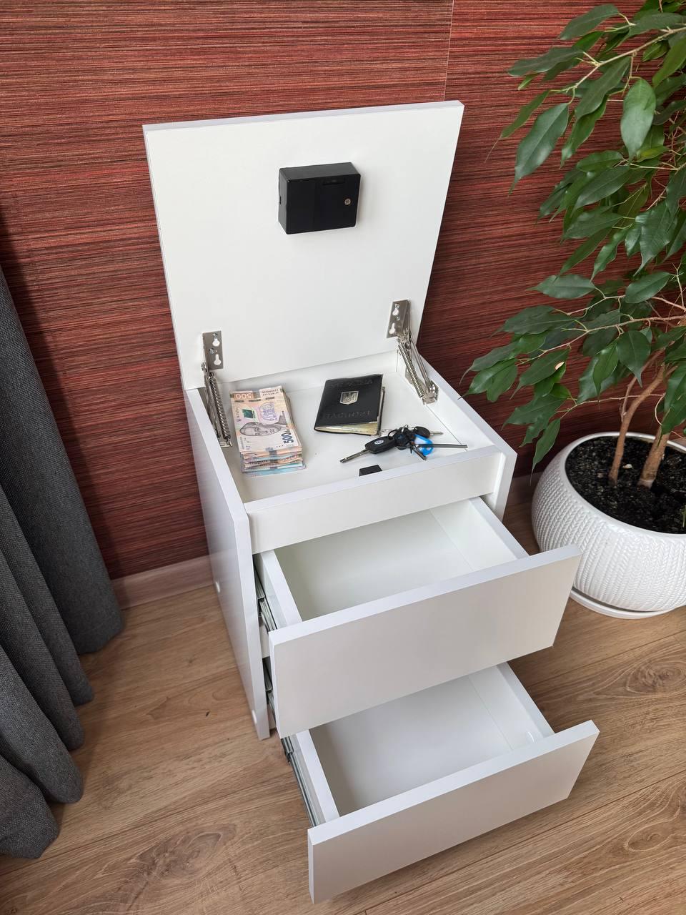 Тумба прикроватная Казна 352x340x450 мм Белый - фото 6 Тумба прикроватная Казна 352x340x450 мм Белый - фото 6