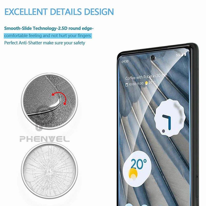 Защитное стекло PHENVEL 2.5D для Google Pixel 8 Прозрачный (1993846306) - фото 7