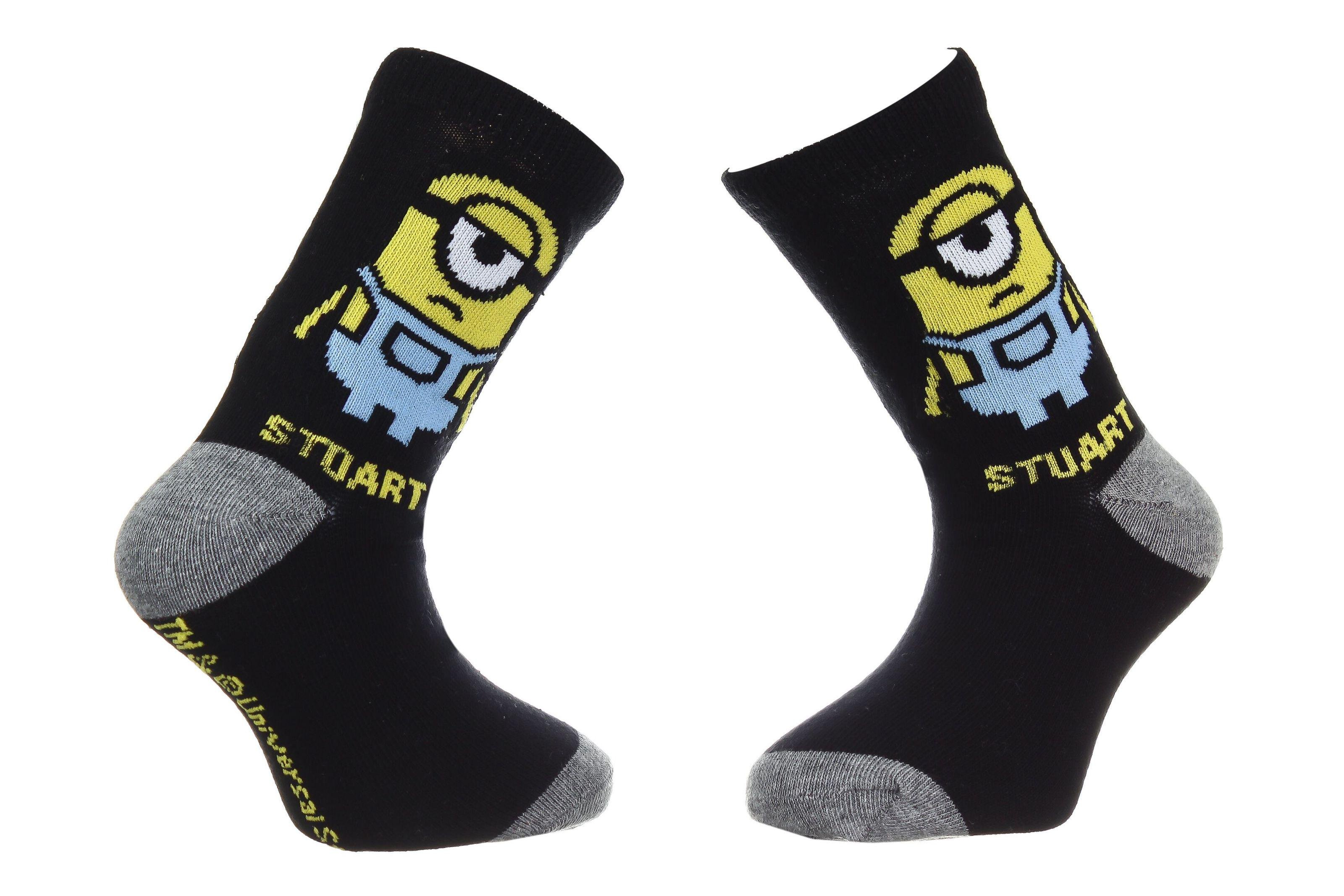 Шкарпетки Minions Stuart р. 31-34 Black/Gray (35124-1)