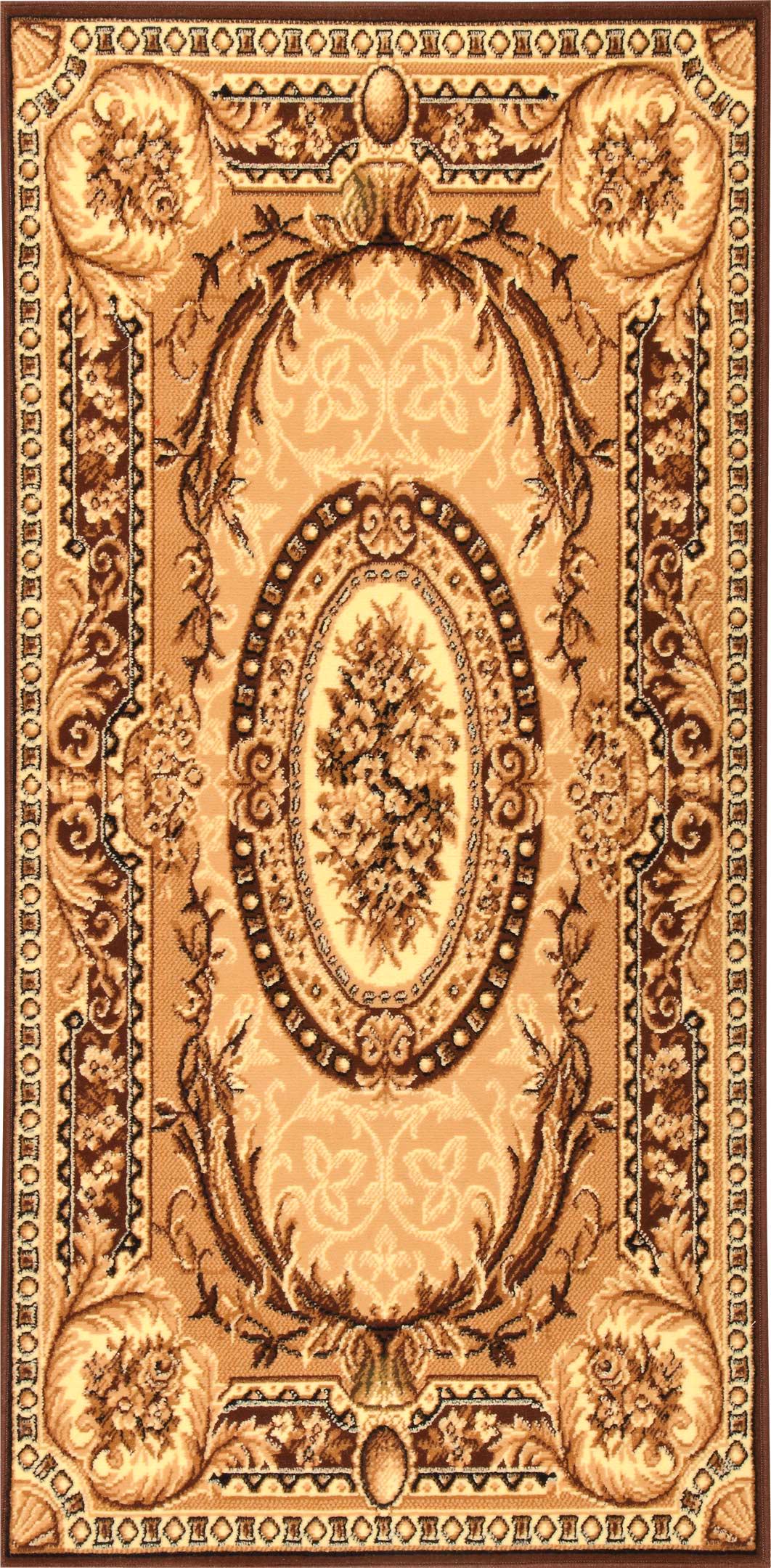 Ковер Karat Gold 042/12 1x2 м прямоугольный Бежевый (00-00004959)