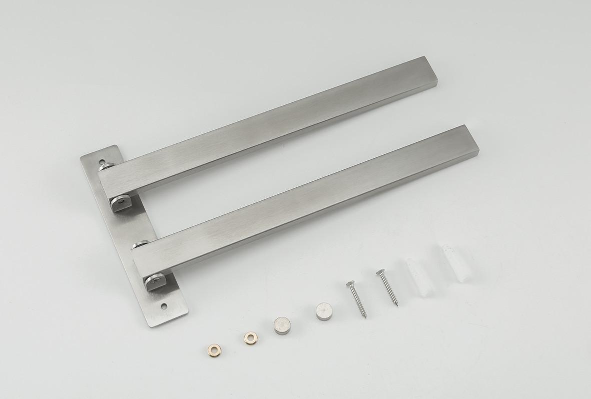 Рушникотримач Frap F30412 поворотний 2-й нержавіюча сталь 278 мм - фото 2