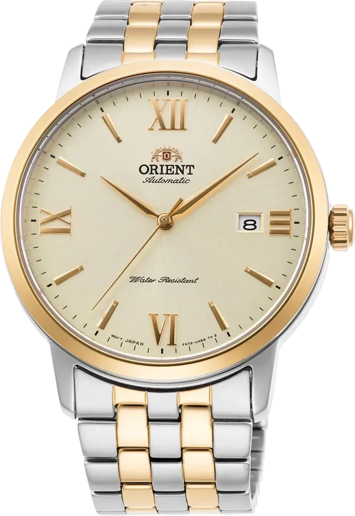 Наручные часы мужские Orient Symphony IV RA-AC0F08G10B со стальным корпусом WR 50 м Золотой (3124584492)