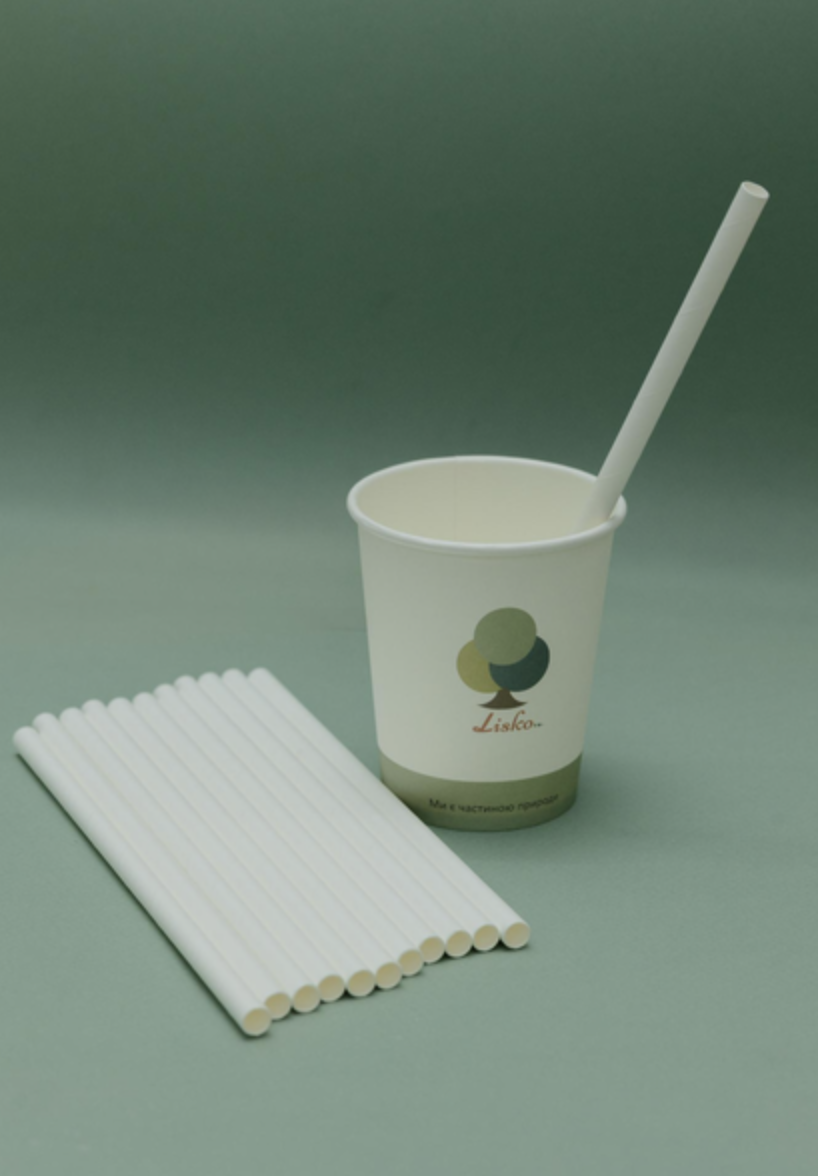 Трубочки бумажные 8х197 мм 100 шт./уп. Белый - фото 1 Трубочки бумажные 8х197 мм 100 шт./уп. Белый - фото 1