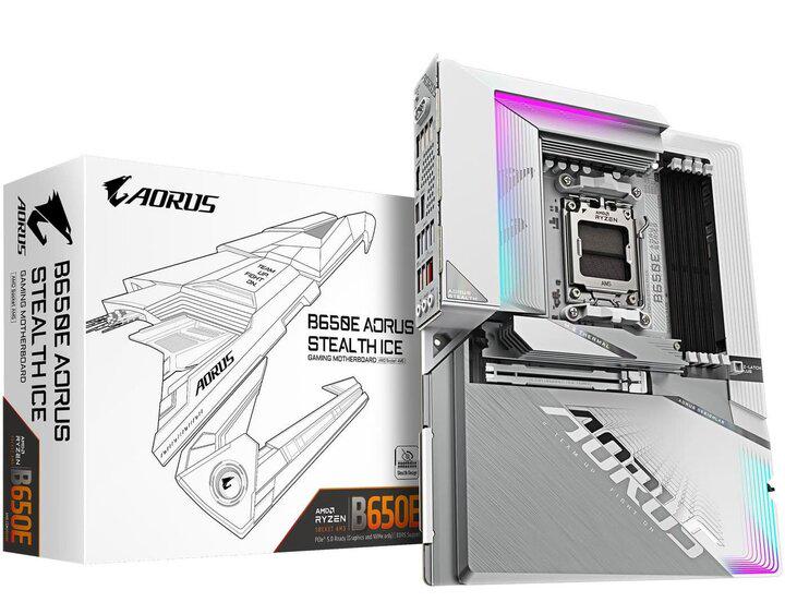 Материнская плата Gigabyte B650E AORUS STEALTH ICE sAM5/USB-C/2.5 - фото 6