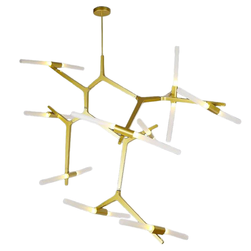 Люстра Lighthouse Bulb на 18 ламп Золотий (56-LPR189-18 GD) Люстра Lighthouse Bulb на 18 ламп Золотий (56-LPR189-18 GD)