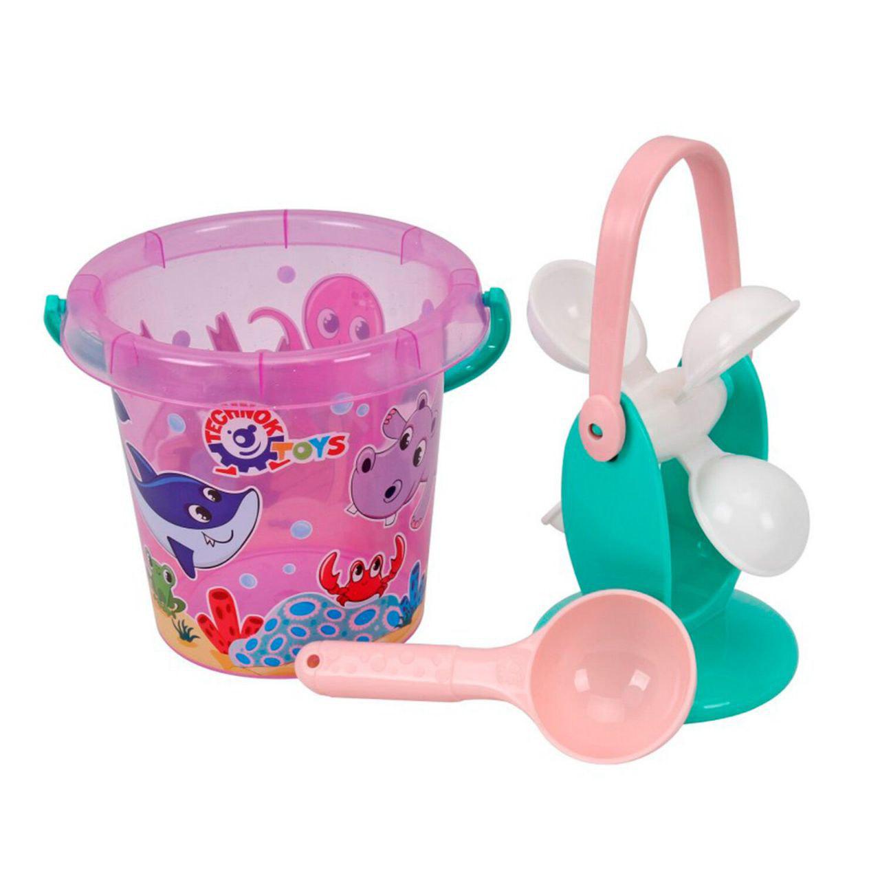 Набор для игр с песком Technok Toys 9970 с ведерком и аксессуарами (27382894)