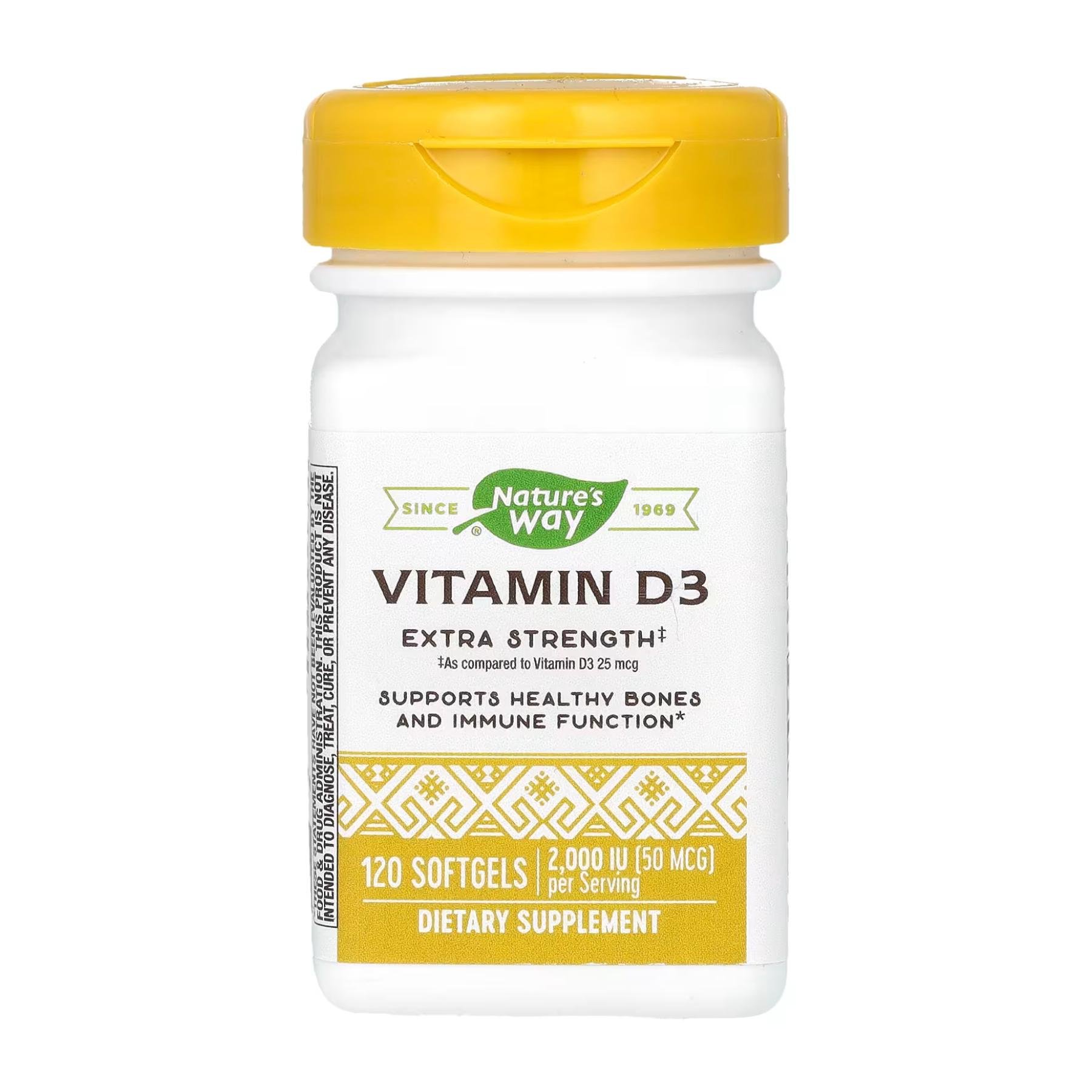 Витамин D3 Extra Strength 120 softgels (2023-10-3395)