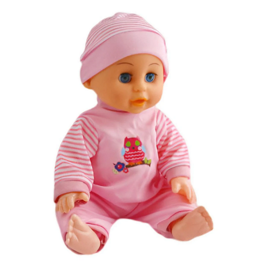 Лялька з коляскою LZX 17 T-12 з аксесуарами/музичний чіп/32 см Рожевий Лялька з коляскою LZX 17 T-12 з аксесуарами/музичний чіп/32 см Рожевий