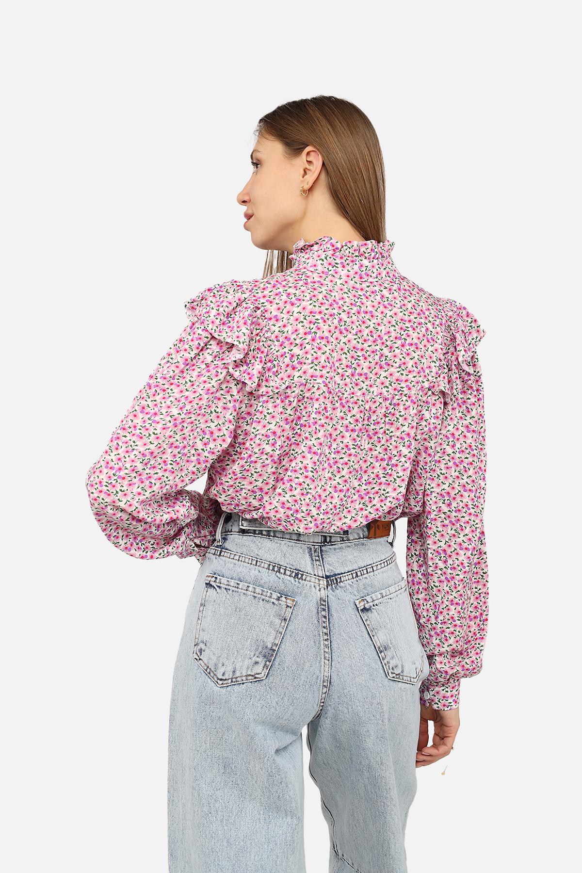 Блуза женская ЦБ-00270131 р. 42 Розовый (SKT001045601) - фото 5 Блуза женская ЦБ-00270131 р. 42 Розовый (SKT001045601) - фото 5