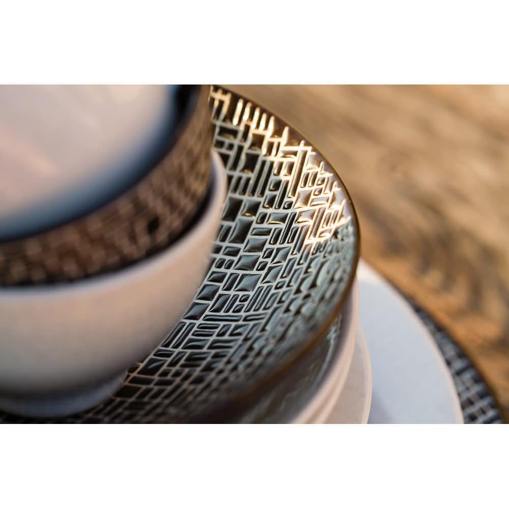 Набір тарілок для супу Bastide Cotton з кераміки 19 см/6 шт. Коричневий (269018) - фото 7