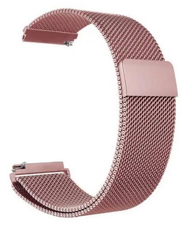 Ремешок BeCover Milanese Style для Xiaomi Amazfit Bip 22 мм Lite/Bip S Lite/GTR 42 мм/GTS/TicWatch S2/TicWatch E/GTS 3/GTS 2 mini Red Wine (707741) - фото 1