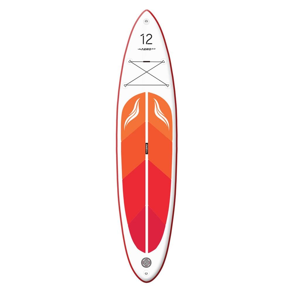 Доска SUP надувная AERO Board 2.0 365х15х80 см 12" Red Orange