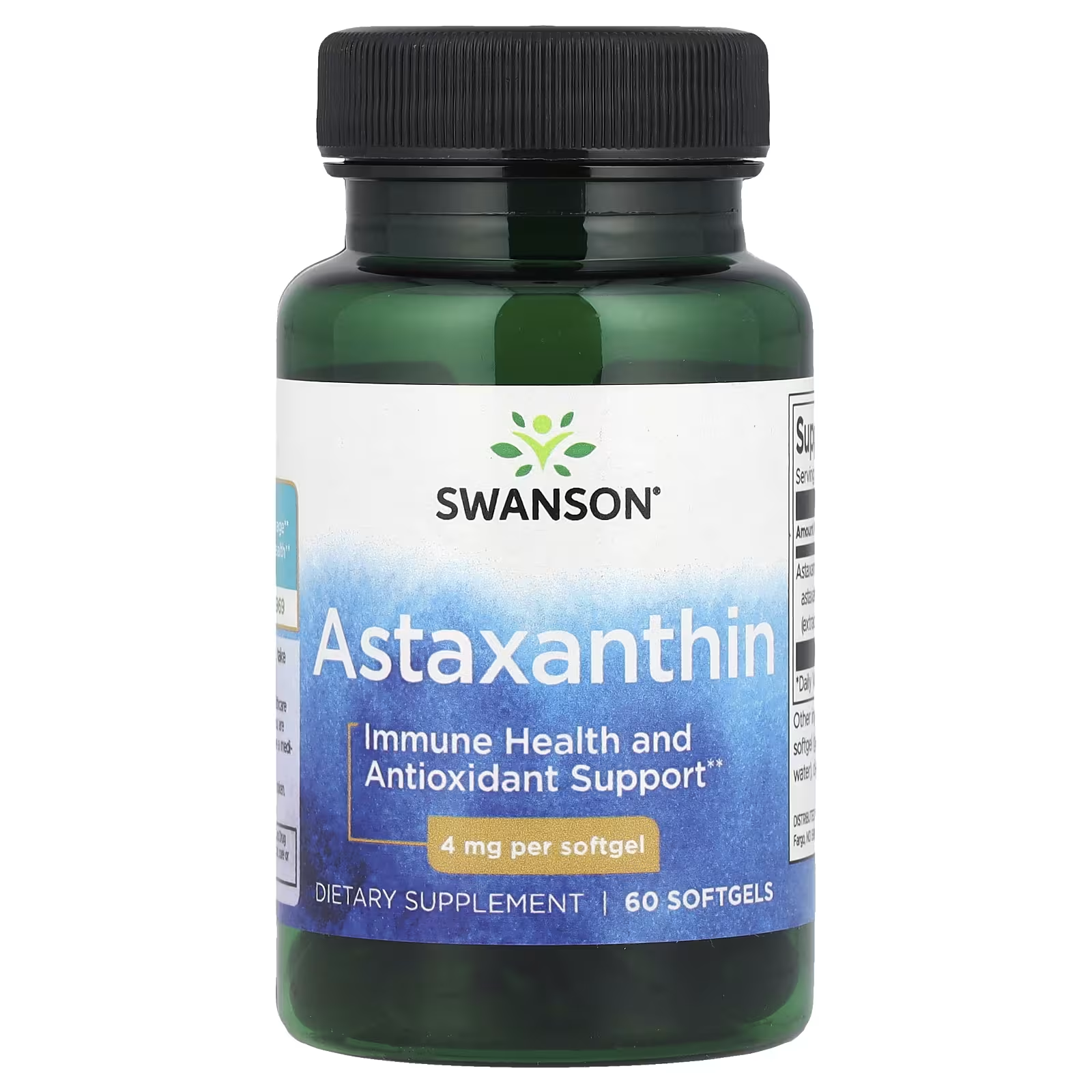 Астаксантин Swanson Astaxanthin 4 мг 60 жидких капс. (SWU730)