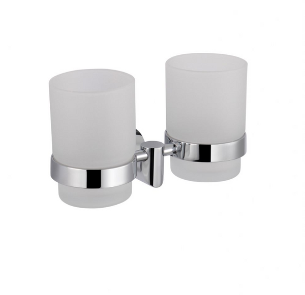 Стаканы для зубных щёток Stella Classic 07.412 с двойным держателем (76914)