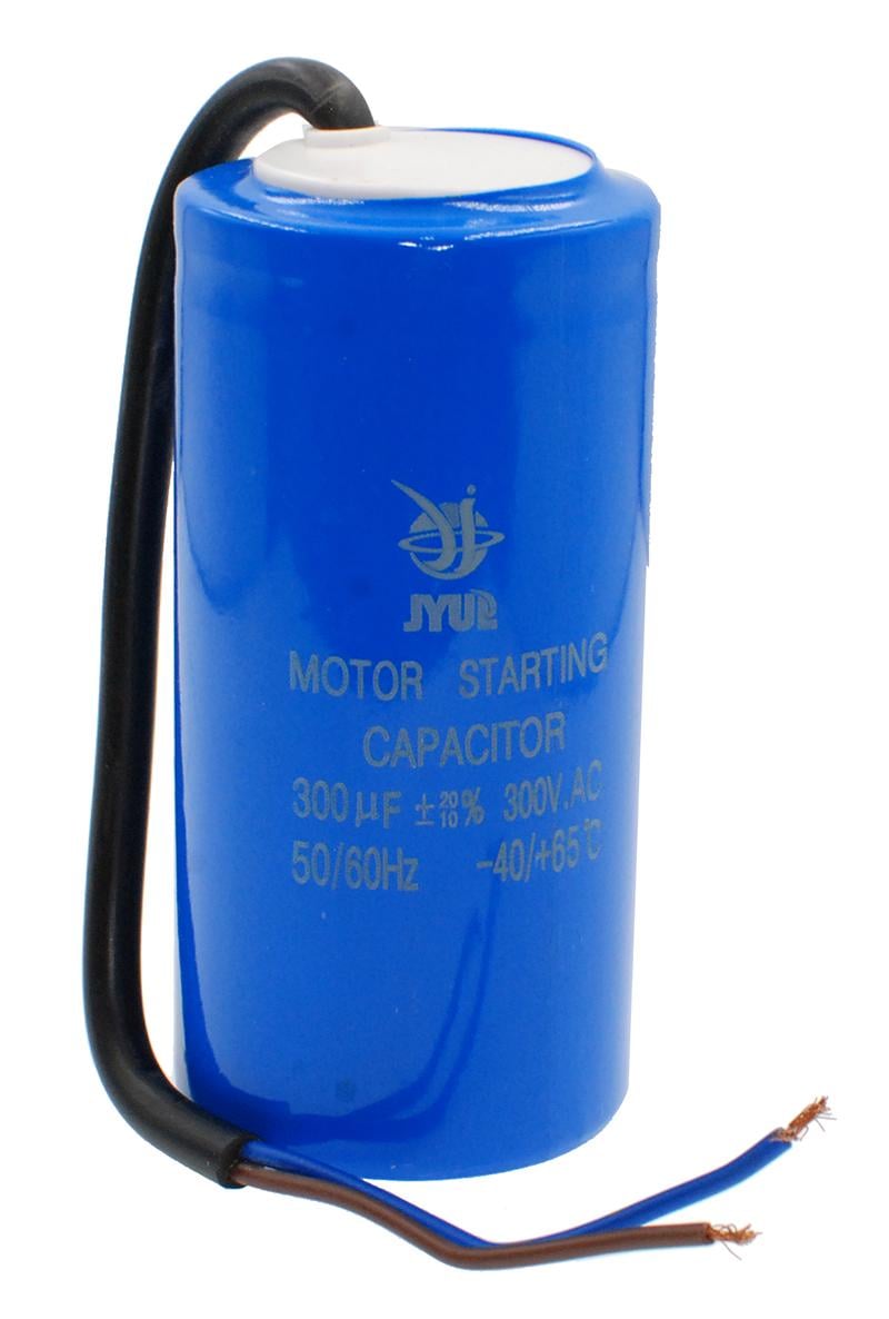 Конденсатор JYUL CD-60 300 мкф пусковой 300 VAC провода (кон356)
