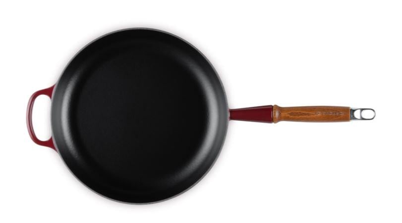 Сковорідка Le Creuset Signature з дерев'яною ручкою 28 см Rhone (20258289490422) - фото 4