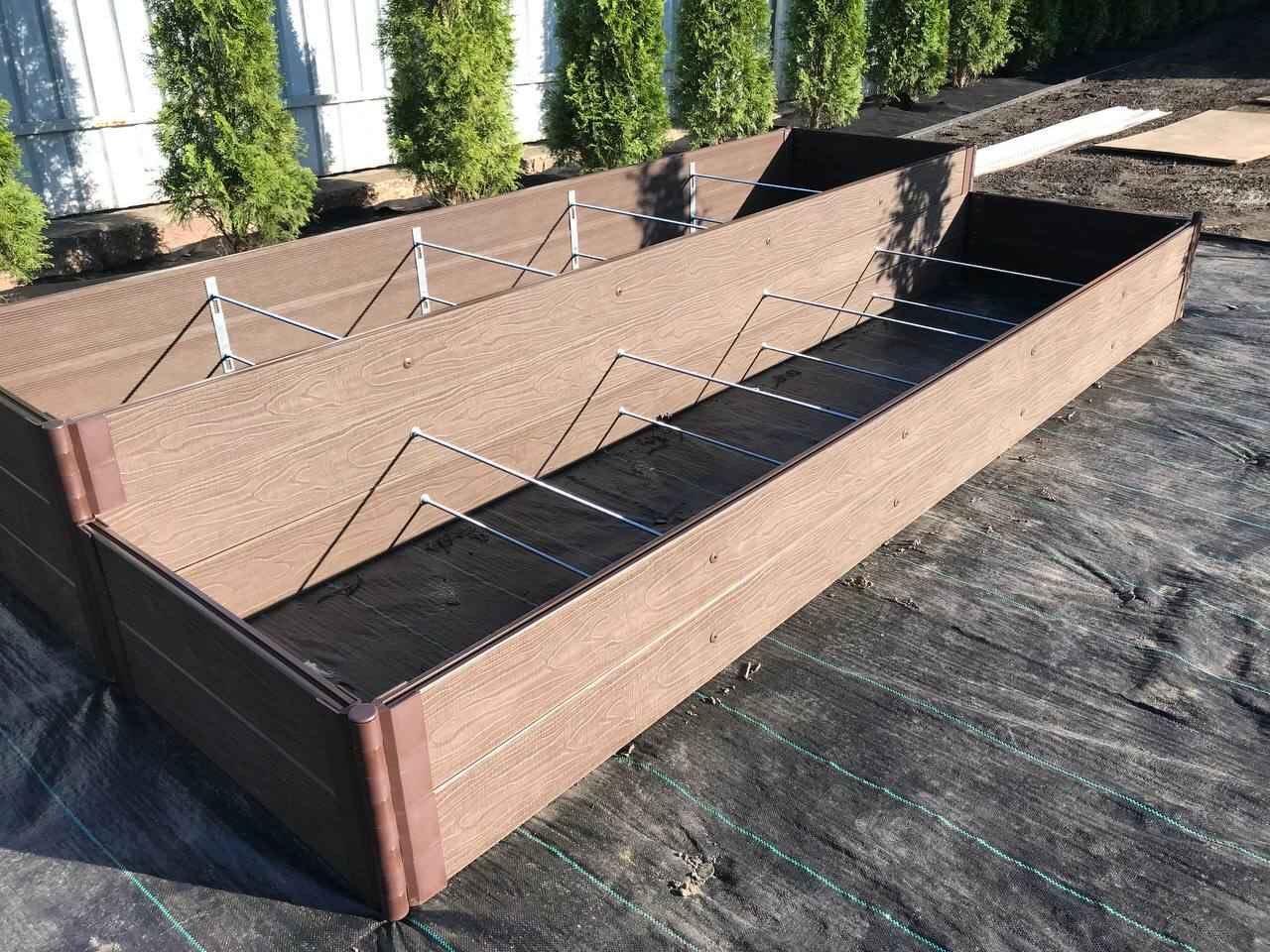 Грядка тепла ДПК Кедр 3Д 1000х2000х450 мм (2561263925) - фото 3