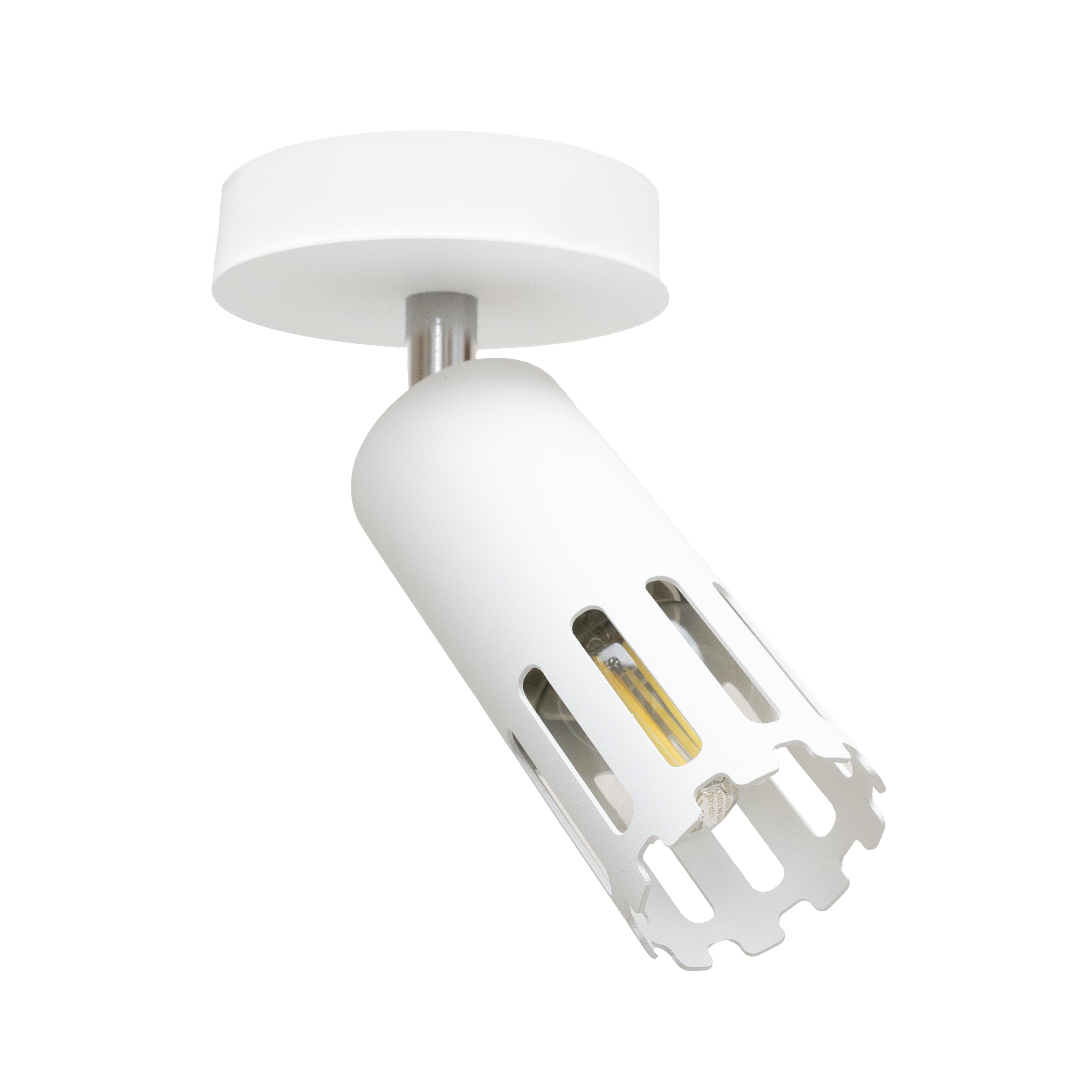 Світильник настінний стельовий MSK ELECTRIC Teramo NL 180501-1 WH спот поворотний Білий