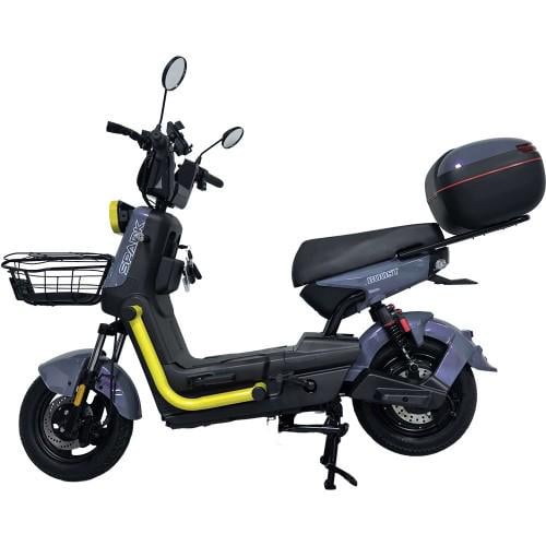 Велосипед с электромотором Spark BOOST 14" 72V 1200W 25 Ah Серый с желтым (000249193)