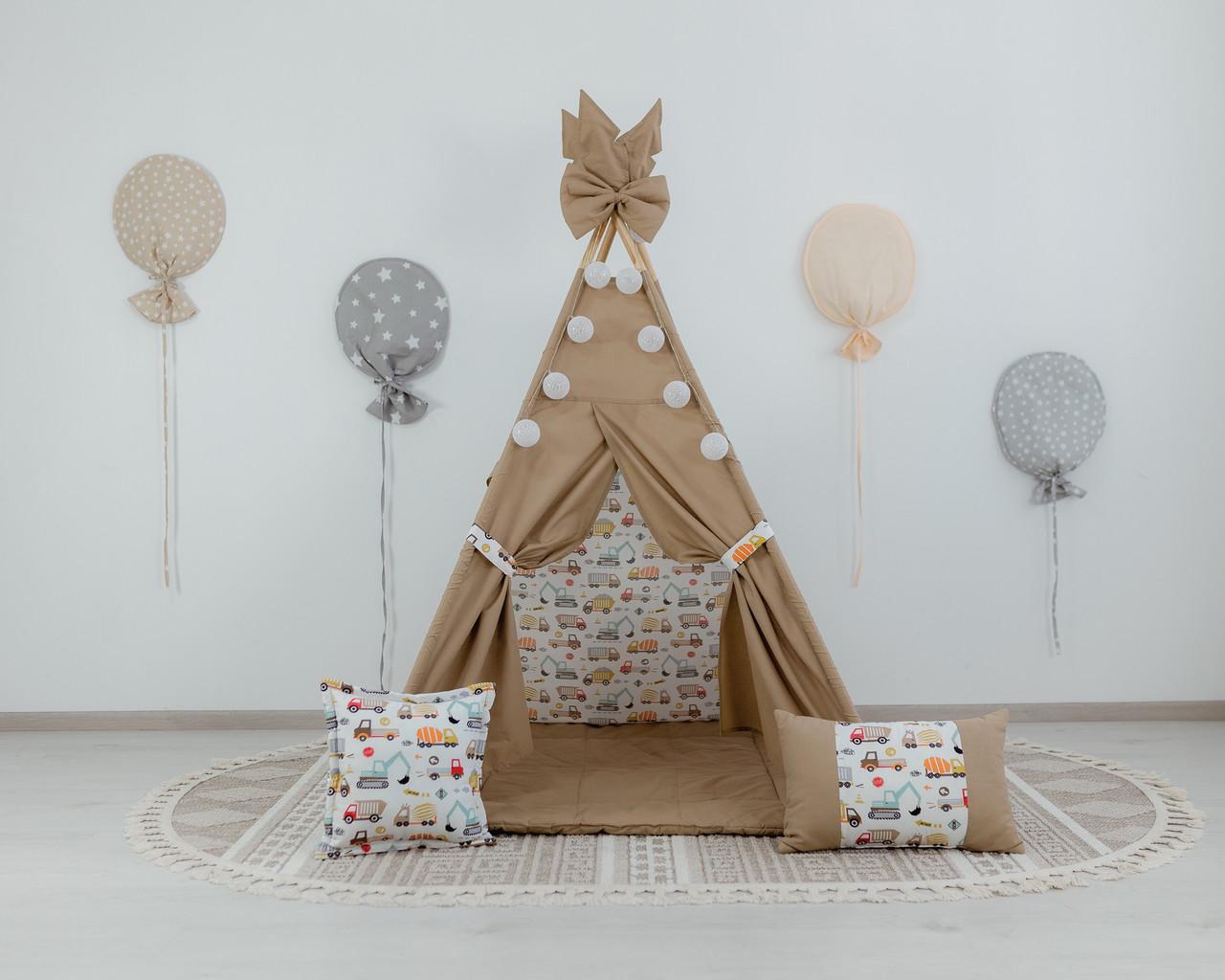 Вігвам для дитини Машинки з матрацом і подушками - фото 8 Вігвам для дитини Машинки з матрацом і подушками - фото 8