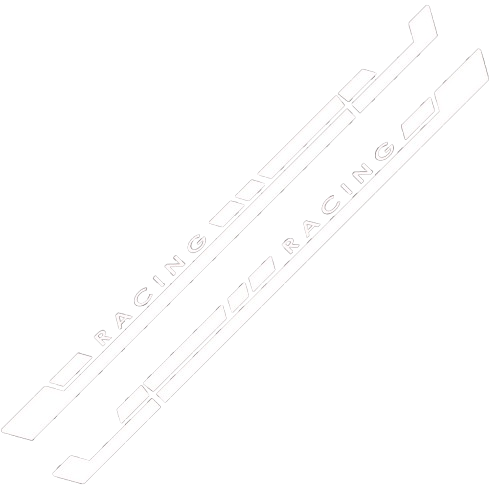 Наклейка на двери Racing 2 полоски 180x9 см (1674349676)