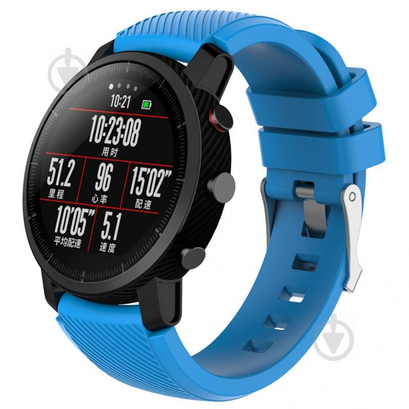 Ремешок 22 мм BeWatch ECO для Xiaomi Amazfit Stratos | Pace | GTR 47mm Голубой (1021110.47)
