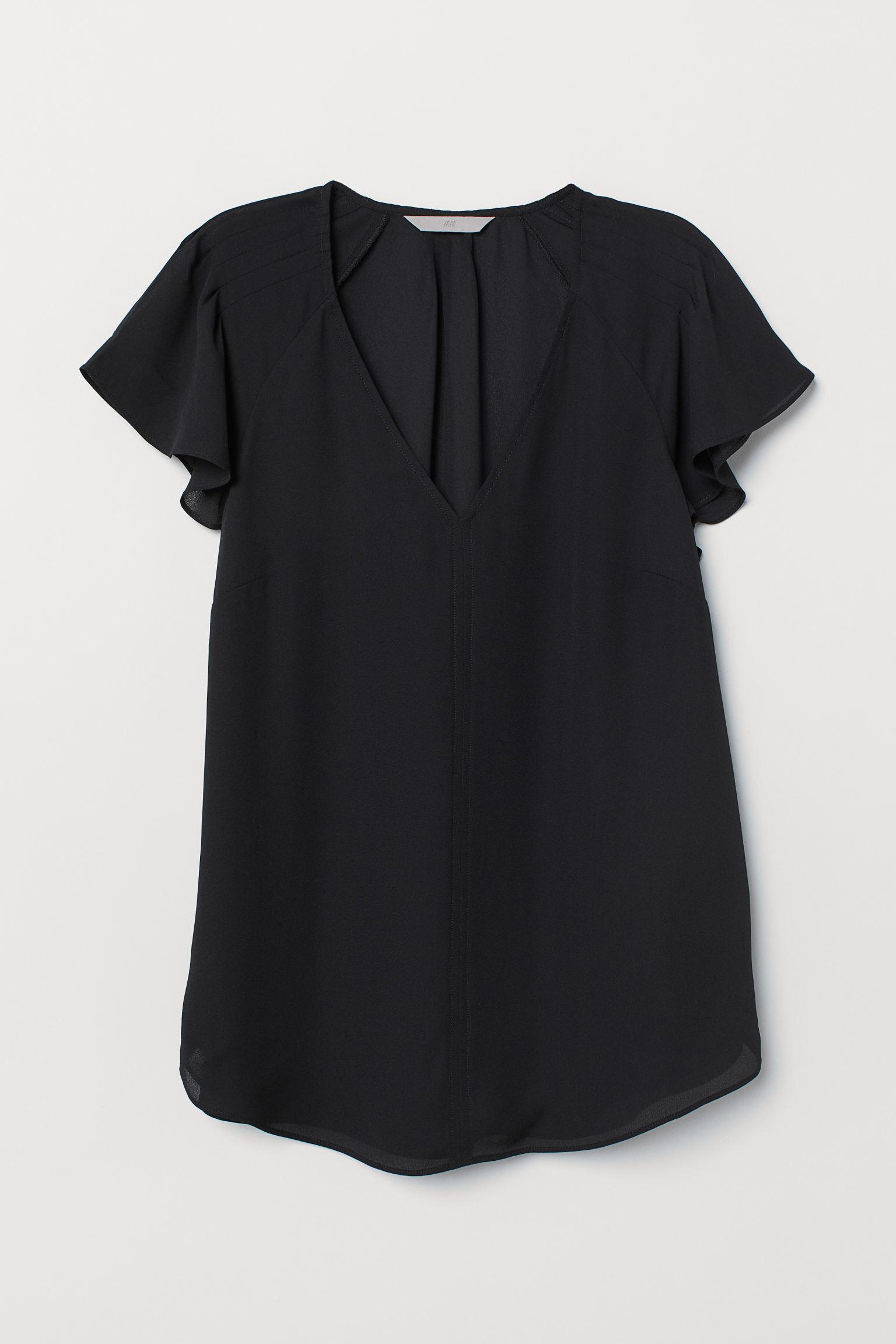 Блуза H&M р. 36 Черный (16126128001)