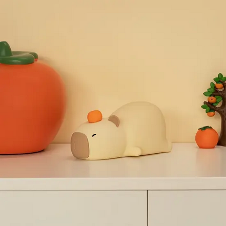 Нічник силіконовий нічник акумуляторний у вигляді сплячої капібари таймер 30-60 хв (SAM-178) - фото 6 Нічник силіконовий нічник акумуляторний у вигляді сплячої капібари таймер 30-60 хв (SAM-178) - фото 6