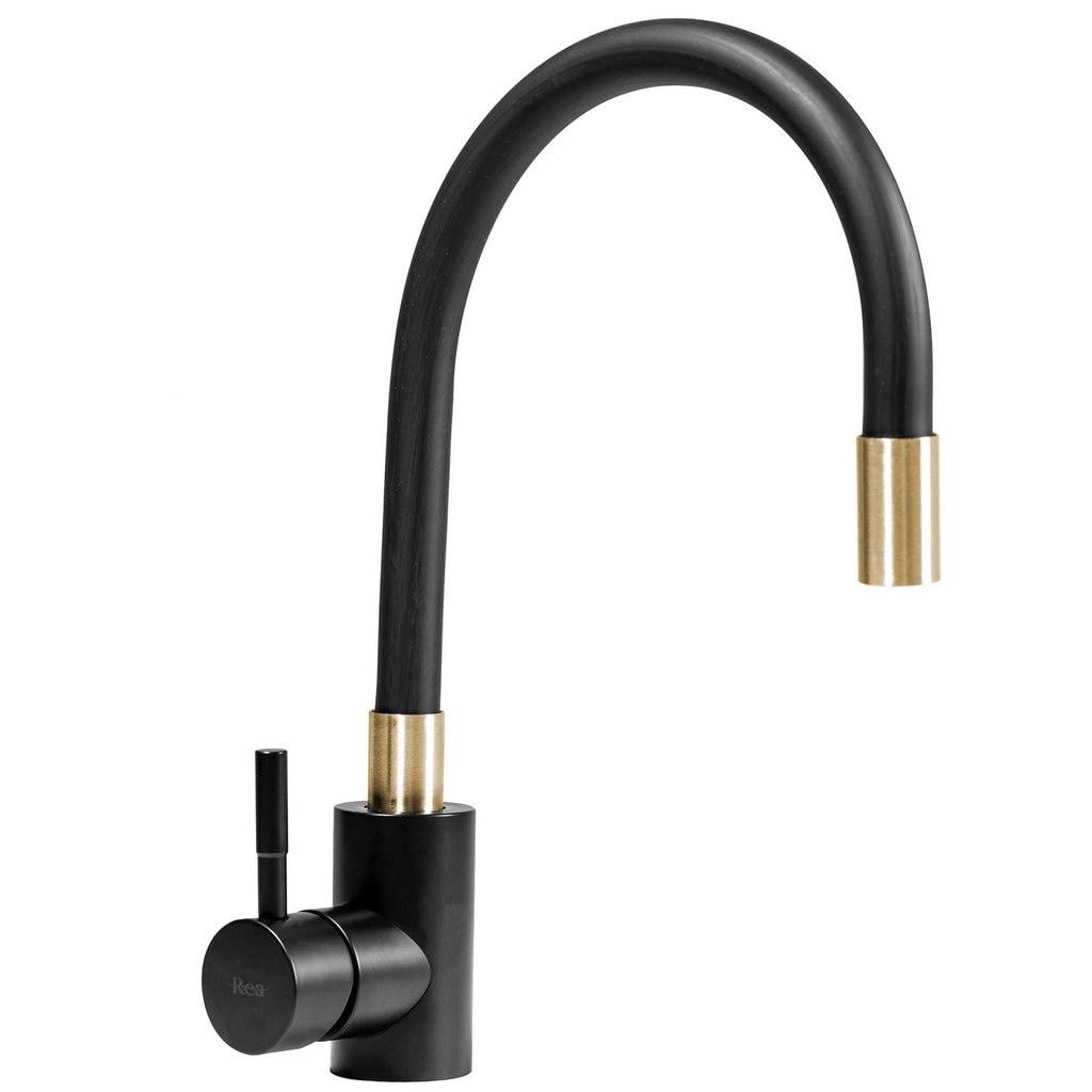 Смеситель для кухни CUBO REA CLEVER B5219 reac-00000000663 с гибким изливом Черный (165130)
