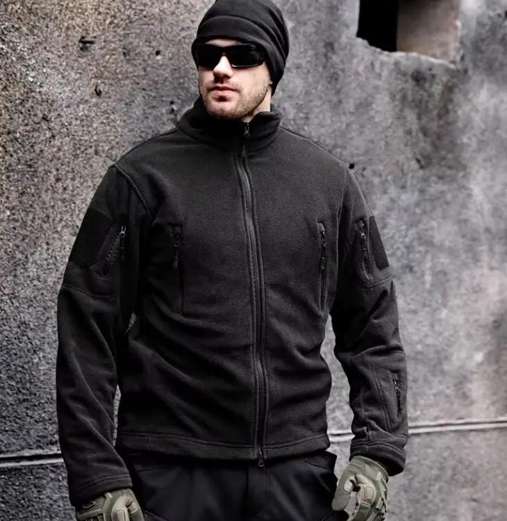 Куртка флісова Solve для активного відпочинку M Чорний (KT6000432) - фото 1 Куртка флісова Solve для активного відпочинку M Чорний (KT6000432) - фото 1