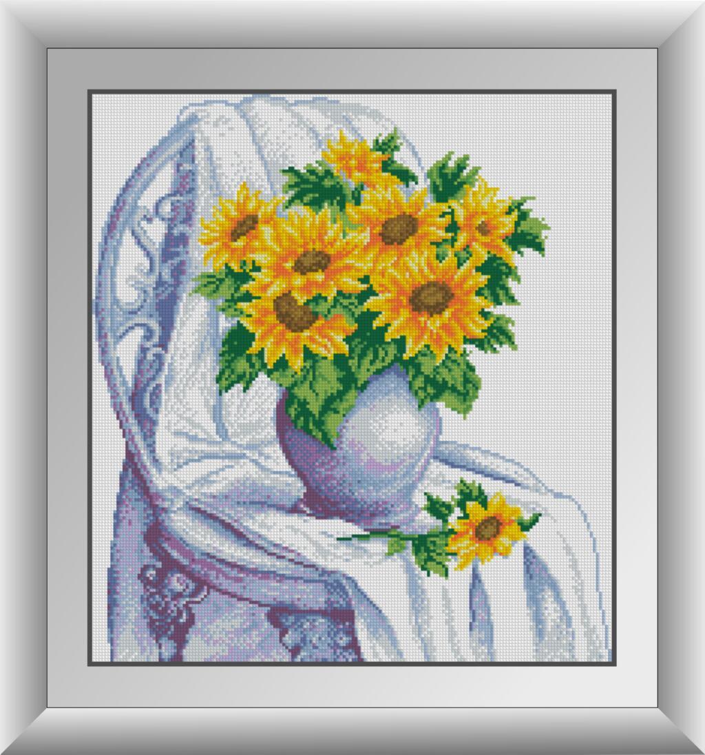 Алмазная мозаика Dream Art Подсолнухи 43х47 см (DA.30051)