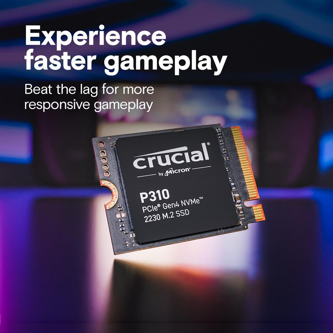 ᐉ SSD накопитель Crucial P310 1Tb M.2 2230 Gen4 x4 MVME 7100 MB/s
