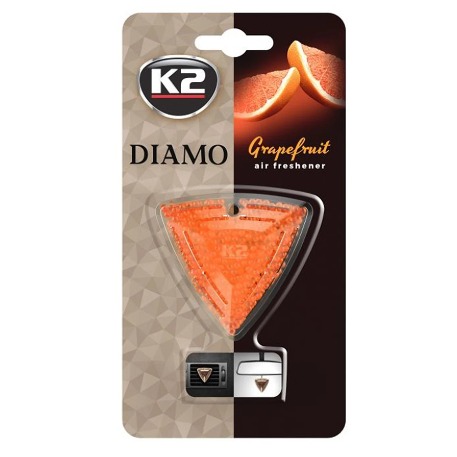 Ароматизатор для авто K2 Diamo грейпфрут 15 г (K20405)