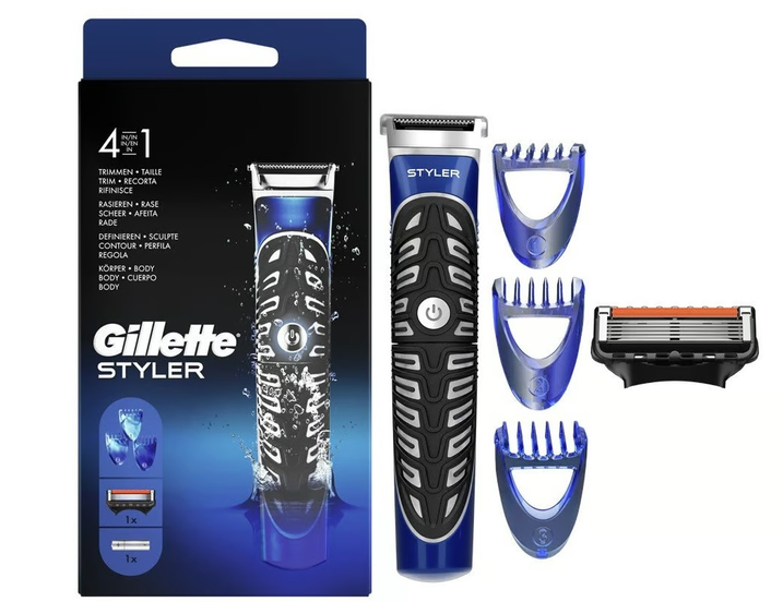 Набір для гоління GILLETTE Fusion proglide styler Касети з насадками для моделювання бороди (7702018273386)