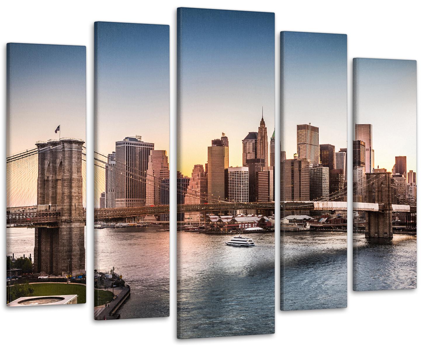 Картина модульная Город 105х150 см (Art-286_5)