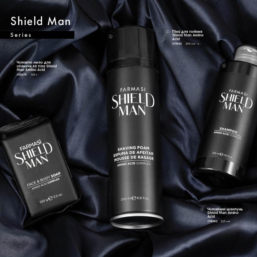 Шампунь мужской Farmasi Shield Man Amino Acid 225 мл (77627990) - фото 3