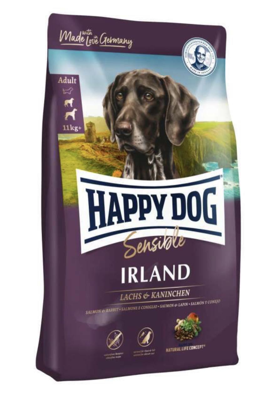 Корм для собак средних и больших пород Happy Dog Sensible Ireland для нормализации линьки и проблем с кожей 12,5 кг (3538)