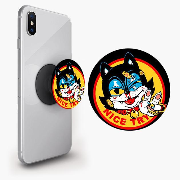 Попсокет для телефону PopSockets Мультик №7 Чорний (pop240) - фото 3