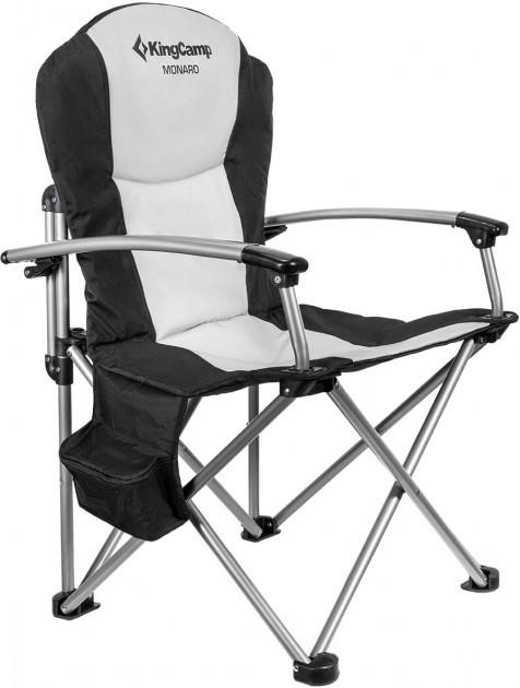 Крісло Kingcamp Deluxe Steel Arm Chair(KC3987) BLACK/MEDIUM GREY