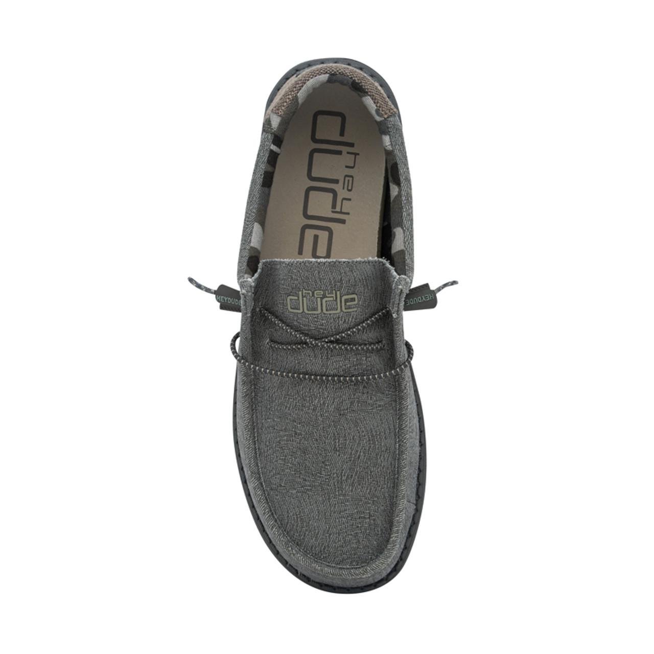 Мокасини чоловічі Hey Dude Wally Blue Camo 110067007 р. 43 27,5 см Сірий (2757655288) - фото 5