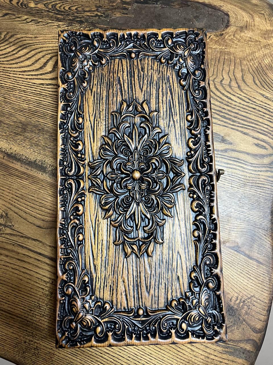 Нарды деревянные ручной работы ясень 48 см (Н-111)